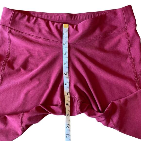 Nike Dri-Fit Cropped Running Capri Legging Maroon Size Small 0645CON - Picture 10 of 11